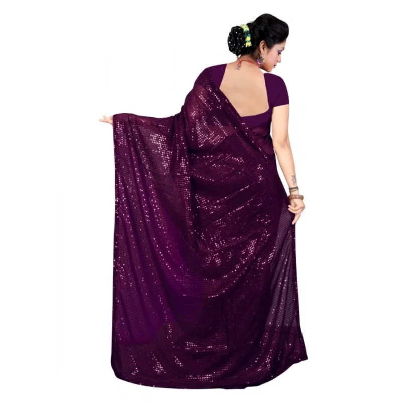 54465601038_fcd3f2f70e_o_d-1000x1000-1.webp Generic Women's Georgette Embellished Sequnece Bollywood Saree With Unstitched Blouse 5.5Mtr (Purple)