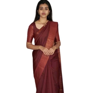 54465777706_b6fd69c103_o_d-1000x1000-1.webp Generic Women's Silk Printed Saree With Unstitched Blouse 5.5Mtr (Maroon)