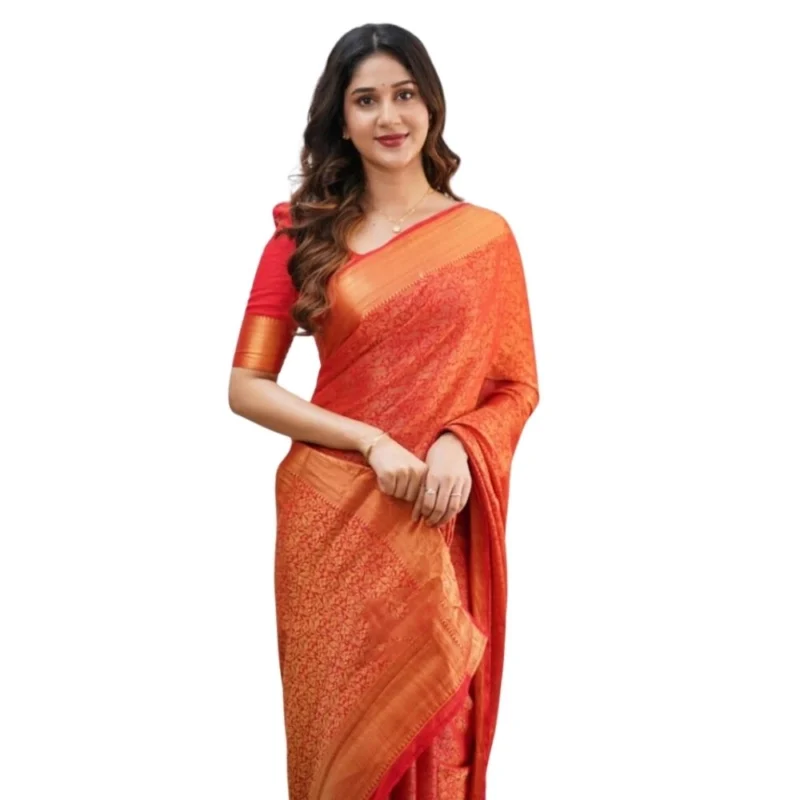 54465778421_453d0e6d24_o_d-1000x1000-1.webp Generic Women's Silk Printed Saree With Unstitched Blouse 5.5Mtr (Orange)