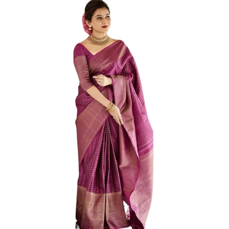 54465779006_2d099d0f8a_o_d-1000x1000-1.webp Generic Women's Silk Printed Saree With Unstitched Blouse 5.5Mtr (Purple)