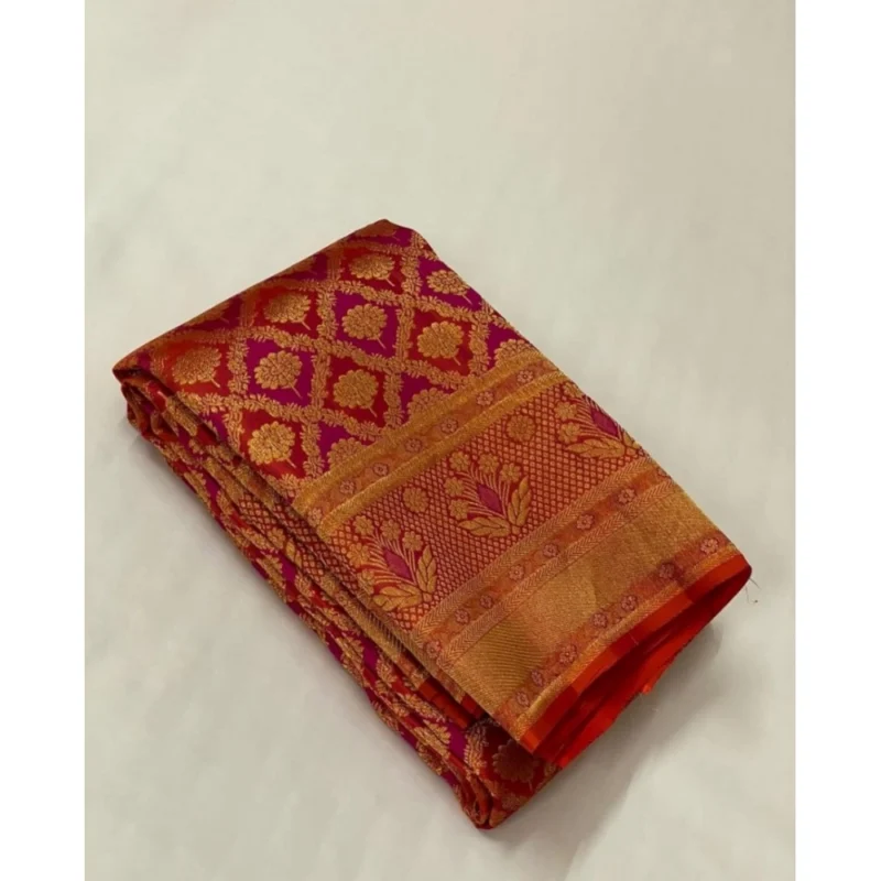 54465779441_78be6f4194_o_d-1000x1000-1.webp Generic Women's Silk Printed Saree With Unstitched Blouse 5.5Mtr (Red)