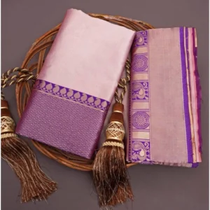 54465779531_0a6d9f3194_o_d-1000x1000-1.webp Generic Women's Silk Printed Saree With Unstitched Blouse 5.5Mtr (Purple)