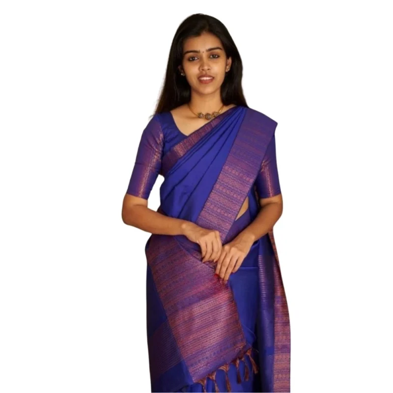 54465972719_b16bab7083_o_d-1000x1000-1.webp Generic Women's Silk Printed Saree With Unstitched Blouse 5.5Mtr (Blue)