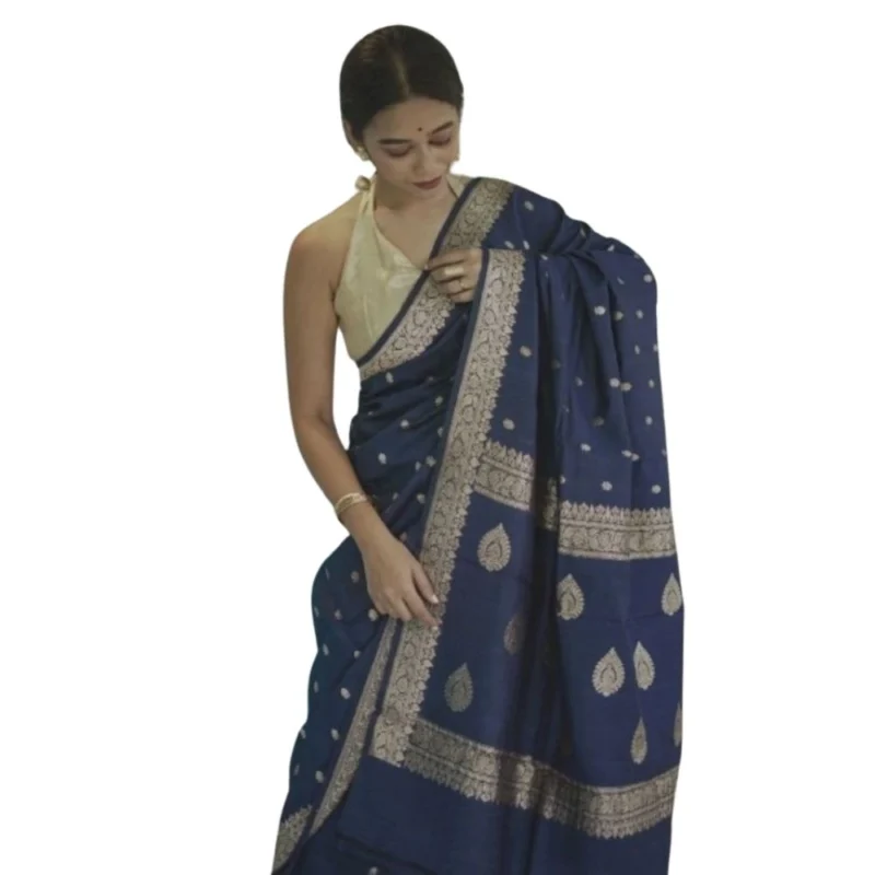 54465973854_09ab5ca219_o_d-1000x1000-1.webp Generic Women's Cotton Printed Saree With Unstitched Blouse 5.5Mtr (Navy Blue)