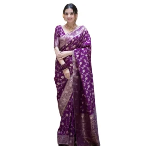 54465974189_a113df17ea_o_d-1000x1000-1.webp Generic Women's Silk Printed Saree With Unstitched Blouse 5.5Mtr (Purple)