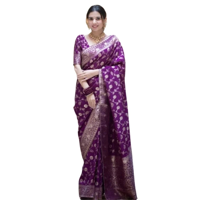 54465974189_a113df17ea_o_d-1000x1000-1.webp Generic Women's Silk Printed Saree With Unstitched Blouse 5.5Mtr (Purple)