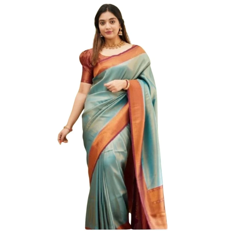 54466034893_b069dedc0a_o_d-1000x1000-1.webp Generic Women's Silk Printed Saree With Unstitched Blouse 5.5Mtr (Rama)