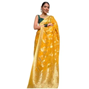 54466035268_9f39d087af_o_d-1000x1000-1.webp Generic Women's Silk Printed Saree With Unstitched Blouse 5.5Mtr (Gold Yellow)