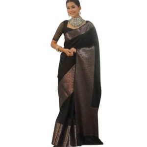 54466035613_62bcf6ed66_o_d-1000x1000-1.webp Generic Women's Silk Printed Saree With Unstitched Blouse 5.5Mtr (Black)