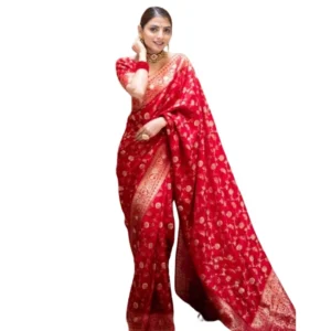 54466036033_be09ece531_o_d-1000x1000-1.webp Generic Women's Silk Printed Saree With Unstitched Blouse 5.5Mtr (Red)