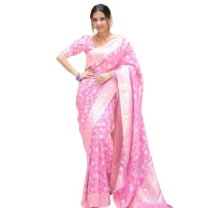 54466036078_2e19e4eca8_o_d-1000x1000-1.webp Generic Women's Silk Printed Saree With Unstitched Blouse 5.5Mtr (Pink)