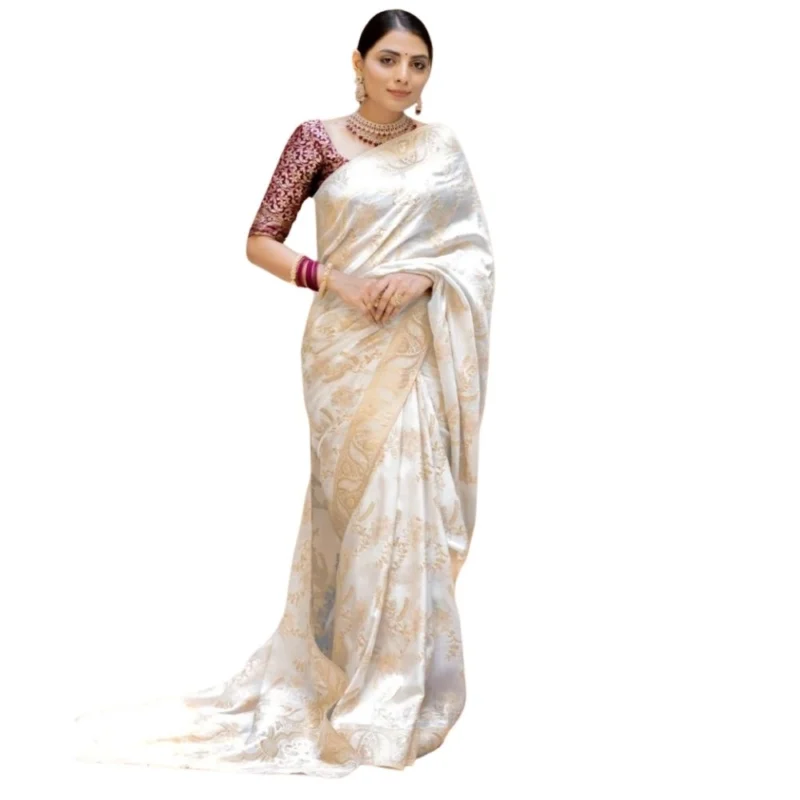54466127520_973eef22f1_o_d-1000x1000-1.webp Generic Women's Silk Printed Saree With Unstitched Blouse 5.5Mtr (White)