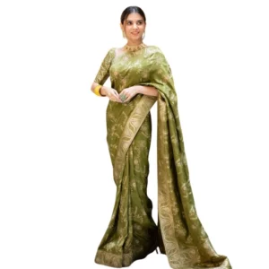 54466127540_c8f2c7ca53_o_d-1000x1000-1.webp Generic Women's Silk Printed Saree With Unstitched Blouse 5.5Mtr (Olive Green)