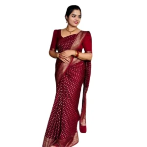 54466128255_c9765b1368_o_d-1000x1000-1.webp Generic Women's Silk Printed Saree With Unstitched Blouse 5.5Mtr (Maroon)