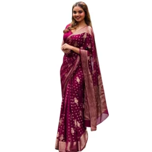 54466128375_926ac47c16_o_d-1000x1000-1.webp Generic Women's Silk Printed Saree With Unstitched Blouse 5.5Mtr (Wine)