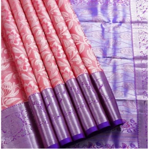 54471725742_66e00b39a0_o_d-1000x1000-1.webp Generic Women's Soft Lichi Silk Printed Saree With Unstitched Blouse 5.5Mtr (Purple)