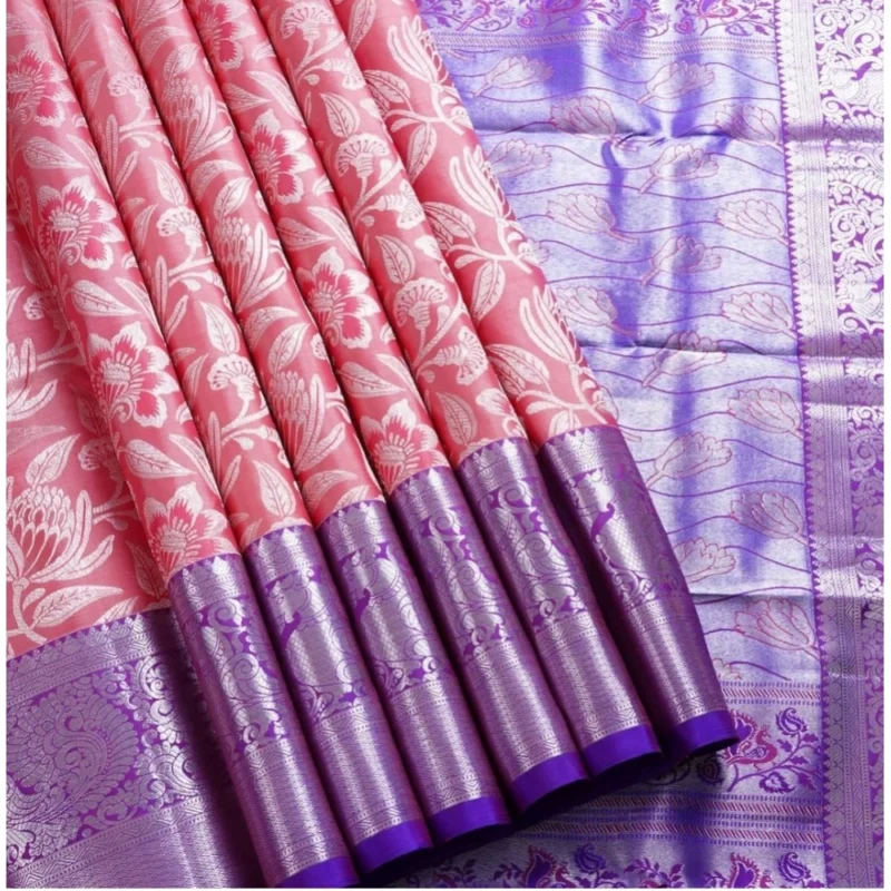 54471725742_66e00b39a0_o_d-1000x1000-1.webp Generic Women's Soft Lichi Silk Printed Saree With Unstitched Blouse 5.5Mtr (Purple)
