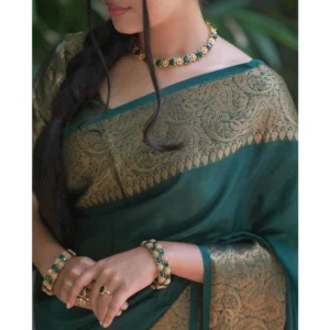 54471726132_f031b305d1_o_d-1000x1000-1.webp Generic Women's Soft Lichi Silk Solid Saree With Unstitched Blouse 5.5Mtr (Green)