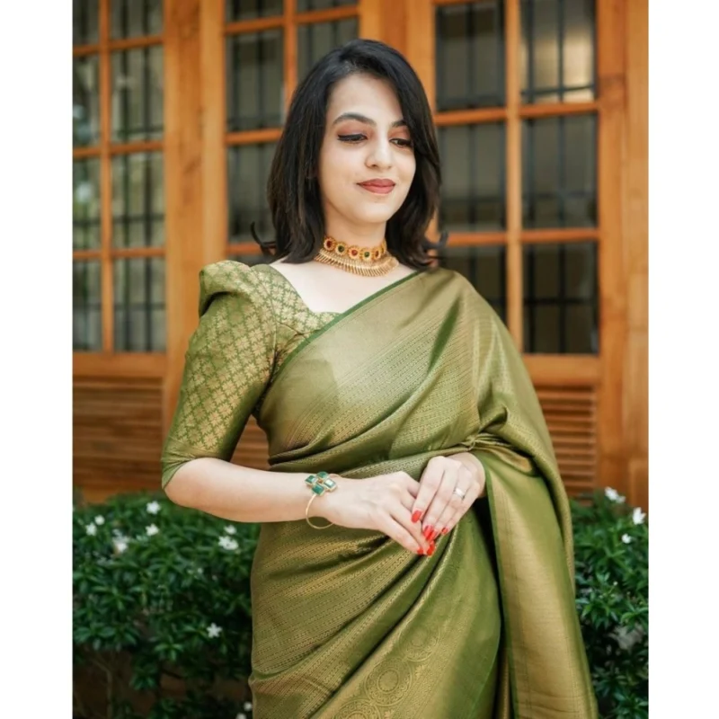 54472567121_2cb64a061f_o_d-1000x1000-1.webp Generic Women's Soft Lichi Silk Printed Saree With Unstitched Blouse 5.5Mtr (Green)