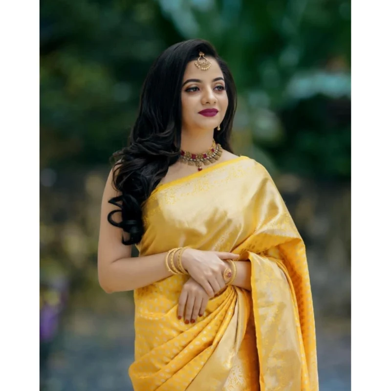 54472567276_28966b45b7_o_d-1000x1000-1.webp Generic Women's Soft Lichi Silk Printed Saree With Unstitched Blouse 5.5Mtr (Yellow)