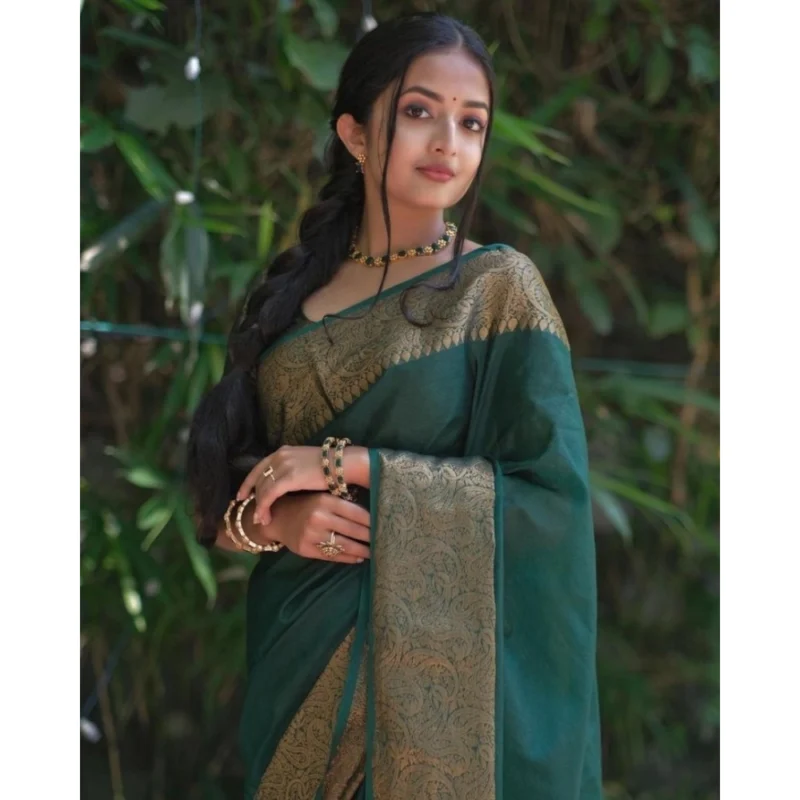 54472567661_b9c88f043f_o_d-1000x1000-1.webp Generic Women's Soft Lichi Silk Solid Saree With Unstitched Blouse 5.5Mtr (Green)