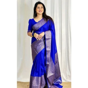 54472567706_39195e9940_o_d-1000x1000-1.webp Generic Women's Soft Lichi Silk Solid Saree With Unstitched Blouse 5.5Mtr (Blue)