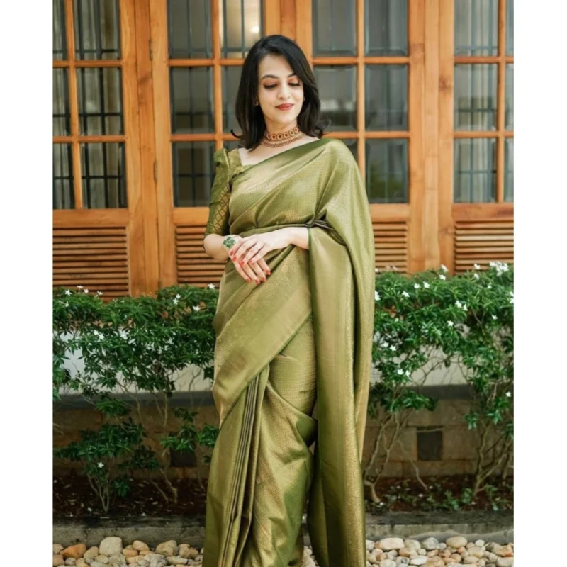 54472923715_b14acf8f27_o_d-1000x1000-1.webp Generic Women's Soft Lichi Silk Printed Saree With Unstitched Blouse 5.5Mtr (Green)