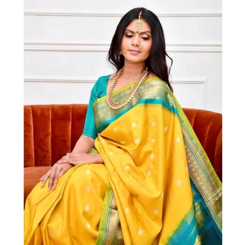 54472923890_68531bfcb9_o_d-1000x1000-1.webp Generic Women's Soft Lichi Silk Printed Saree With Unstitched Blouse 5.5Mtr (Yellow)