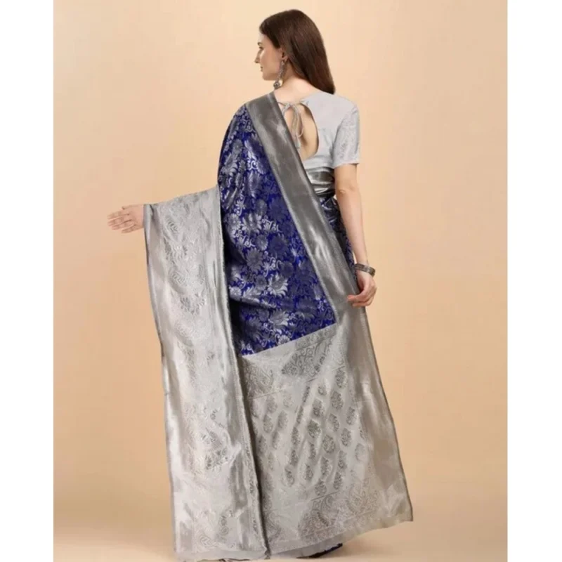 54472924030_d1d5afa609_o_d-1000x1000-1.webp Generic Women's Soft Lichi Silk Printed Saree With Unstitched Blouse 5.5Mtr (Blue)