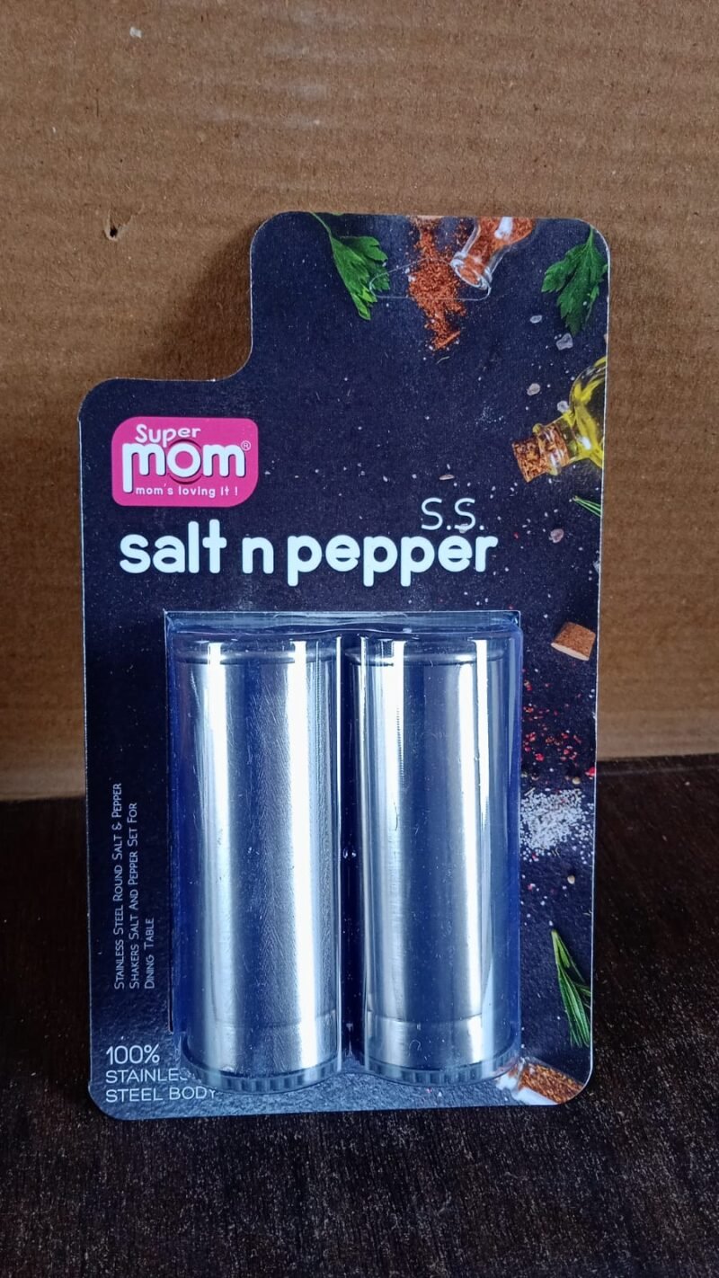 58eb84a7-63dc-467a-978a-c62611b41e50.jpg Stainless Steel Salt and Pepper Shaker Set – Durable & Stylish 2 Pc