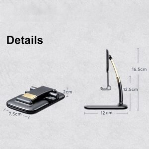 5_d37ba1df-aee0-4380-950a-d57961a3f0d7.jpg Foldable Phone Holder – Adjustable Desk Stand for Mobiles | PHOBIA
