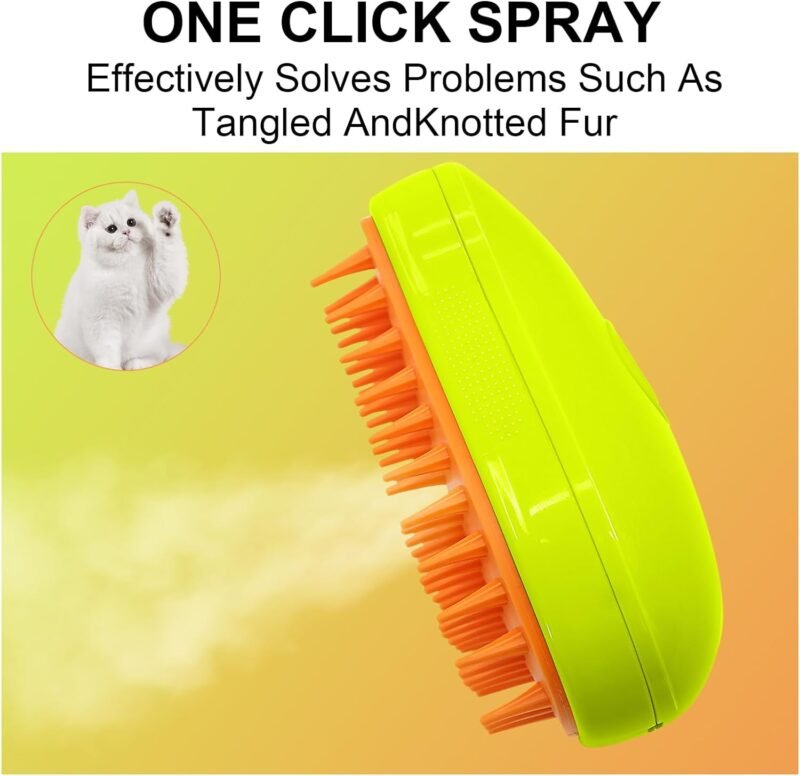 619Z-nWdH3L._AC_SL1500.jpg Cat Steamy Brush � 3-in-1 Pet Grooming & Hair Removal Tool