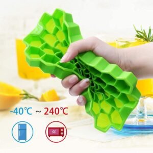 61DmwgVUeDL._SL1200.jpg Silicone Ice Cube Tray – 37 Honeycomb Cubes | ChillPour