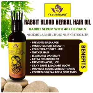 Generic Devi Herbels Rabbit Blood Herbal 100 ML Hair Oil - Men's And Women's Hair Growth Oil