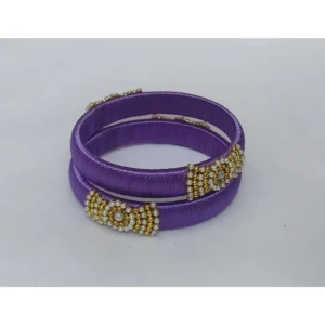 64604-2-1000x1000-1.webp Generic Women's Plastic Silk Thread Bangles (Light Violet, Size: 2.4)