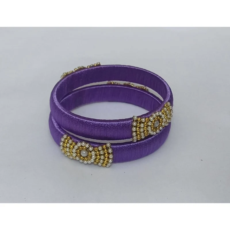 64604-2-1000x1000-1.webp Generic Women's Plastic Silk Thread Bangles (Light Violet, Size: 2.4)