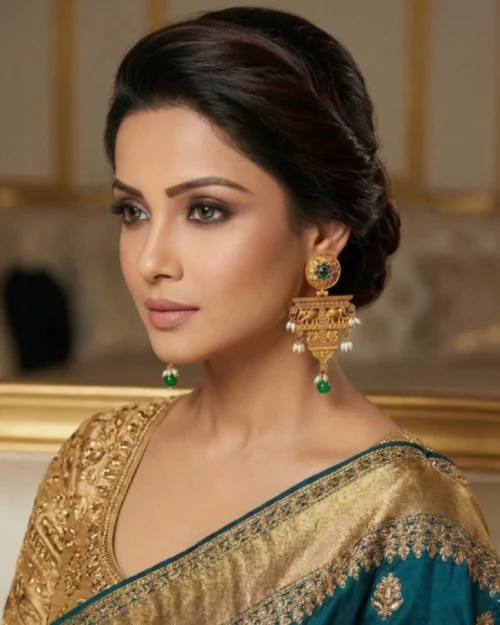 Generic Women's Zinc Alloy Gold Plated Chandelier Earrings (Multicolor)