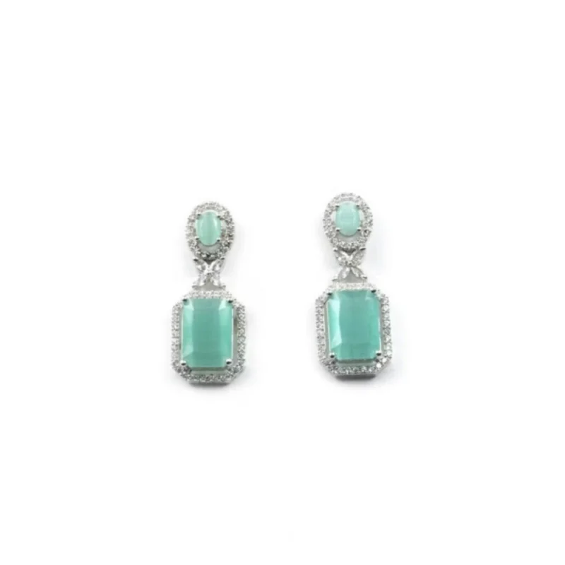 66243-1000x1000-1.webp Generic Women's Brass Silver Plated Drop Earrings (Turquoise)