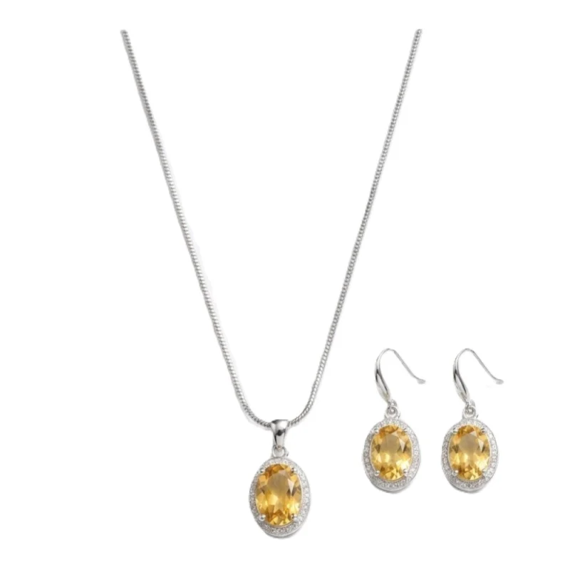66281-1000x1000-1.webp Generic Women's Brass Silver Plated Pendant Set (Yellow)