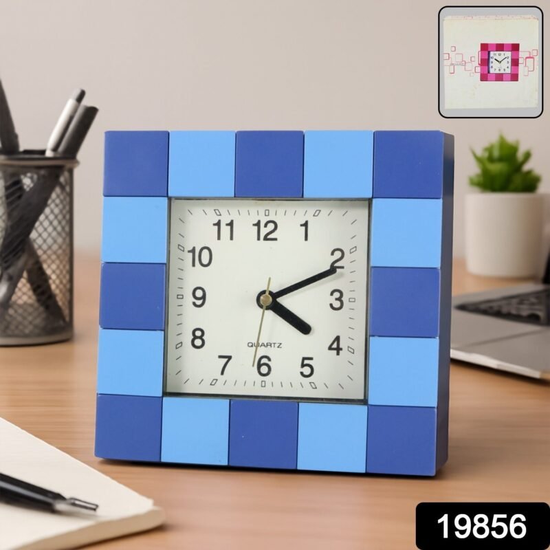 66545e73-8a4d-446e-ab33-8e8470169e56_0aaec98a-4070-4067-ba11-13ce9d4209d9.jpg Table Clock – Modern Square Quartz for Desk, Office & Home Decor