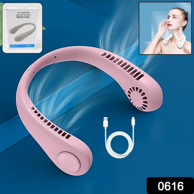 Bladeless Neck Fan – USB Rechargeable & Hands-Free |