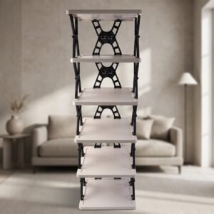 6layersRack-02.jpg Multipurpose Foldable 6 Layer Storage Rack � Space-Saving Home Organizer
