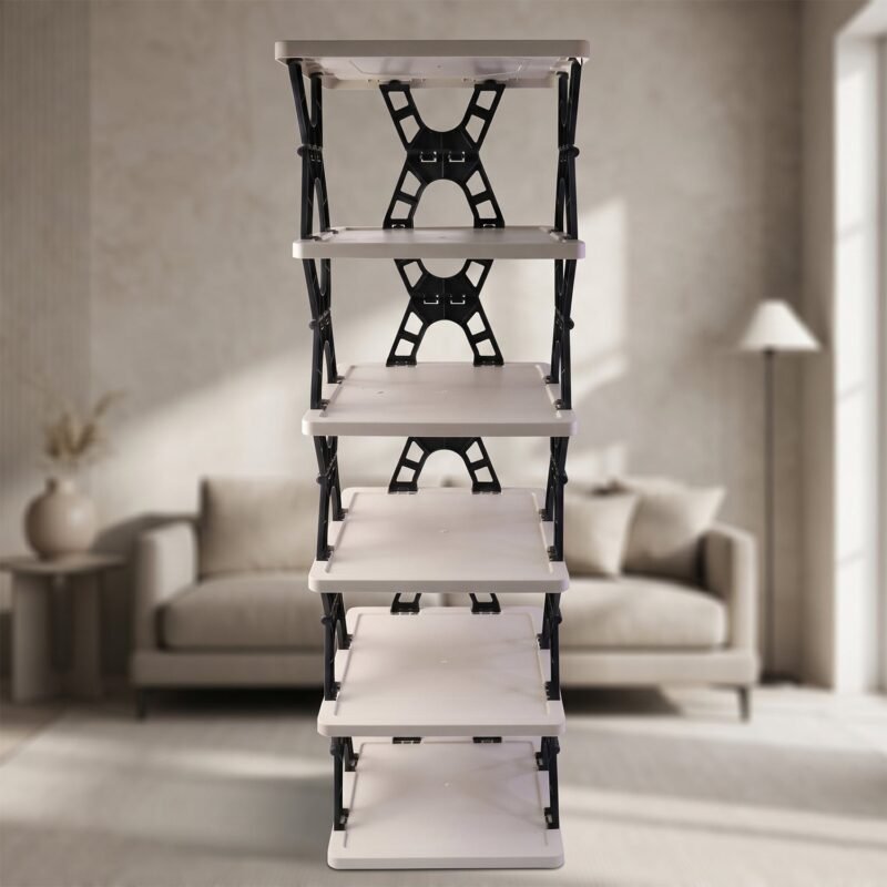 6layersRack-02.jpg Multipurpose Foldable 6 Layer Storage Rack � Space-Saving Home Organizer