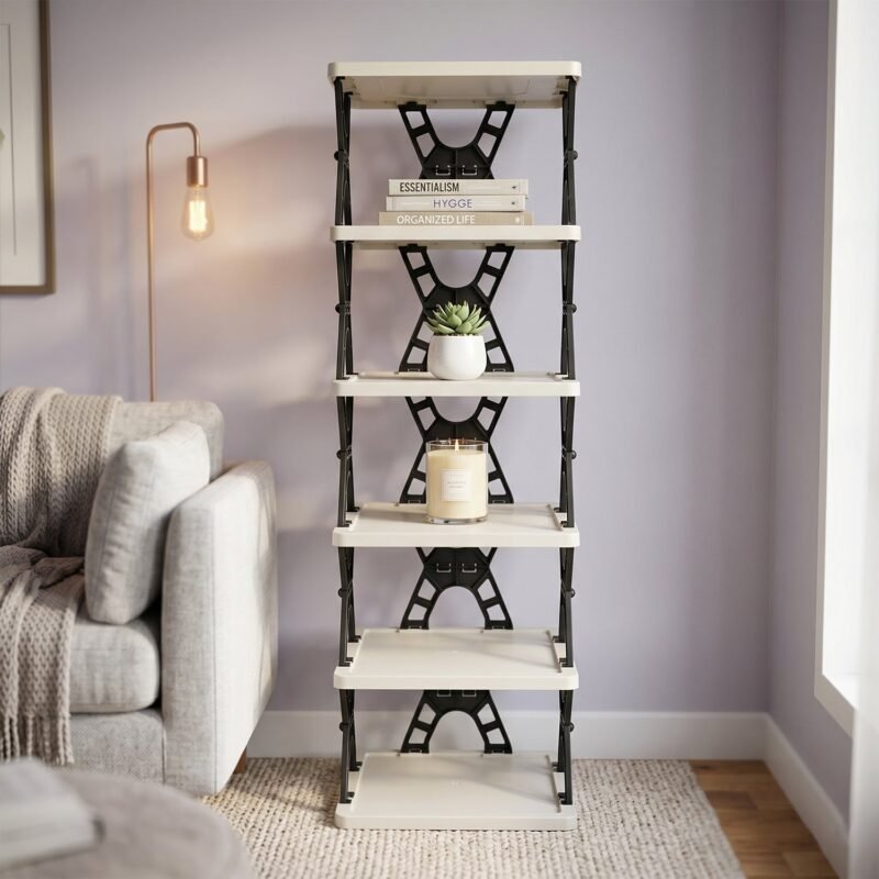 6layersRack-06.jpg Multipurpose Foldable 6 Layer Storage Rack � Space-Saving Home Organizer