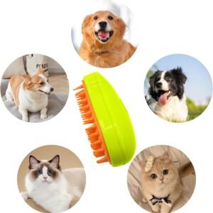 714HQTB1ACL._AC_SL1500.jpg Cat Steamy Brush � 3-in-1 Pet Grooming & Hair Removal Tool