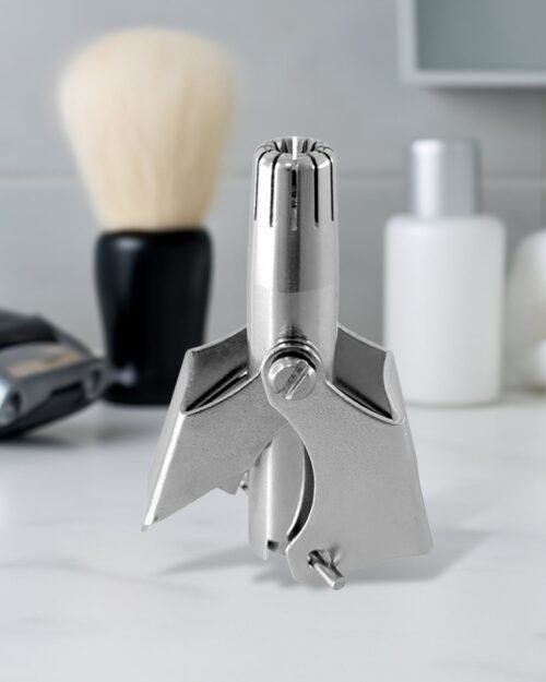 Nose Hair Remover – Painless Stainless Steel with Metal Case | Calm & Curl