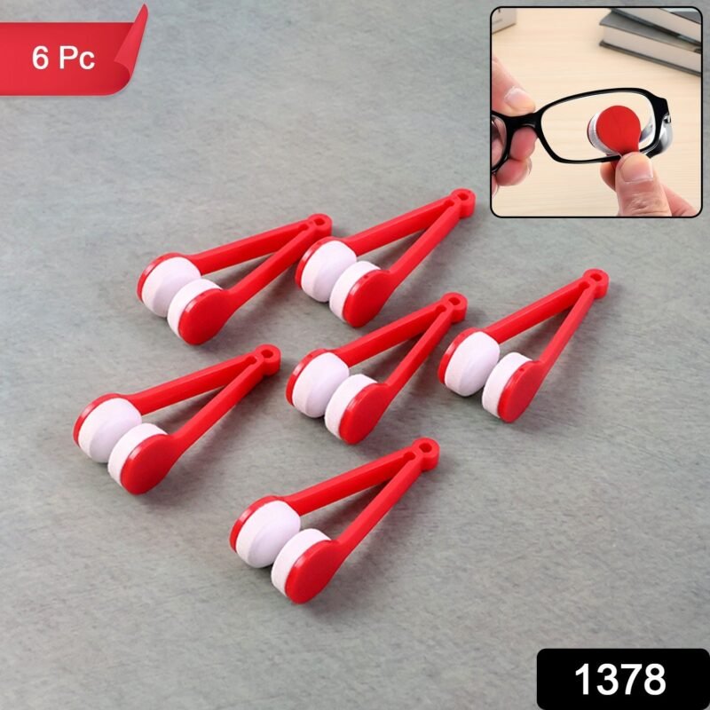92aab42d-b2c2-4fdc-acee-ca56258f0ff8.jpg Portable Eyeglass Lens Cleaner Tool – 6 Pc Double-Sided Microfiber
