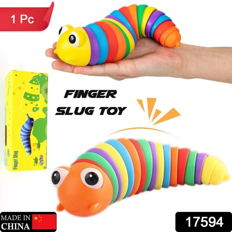 Rainbow Slug Fidget Toy – Stress Relief & Sensory Play | Little Learners