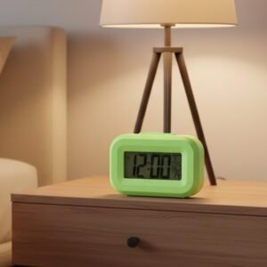 Digital Alarm Clock – Clear Display with Date & Temperature