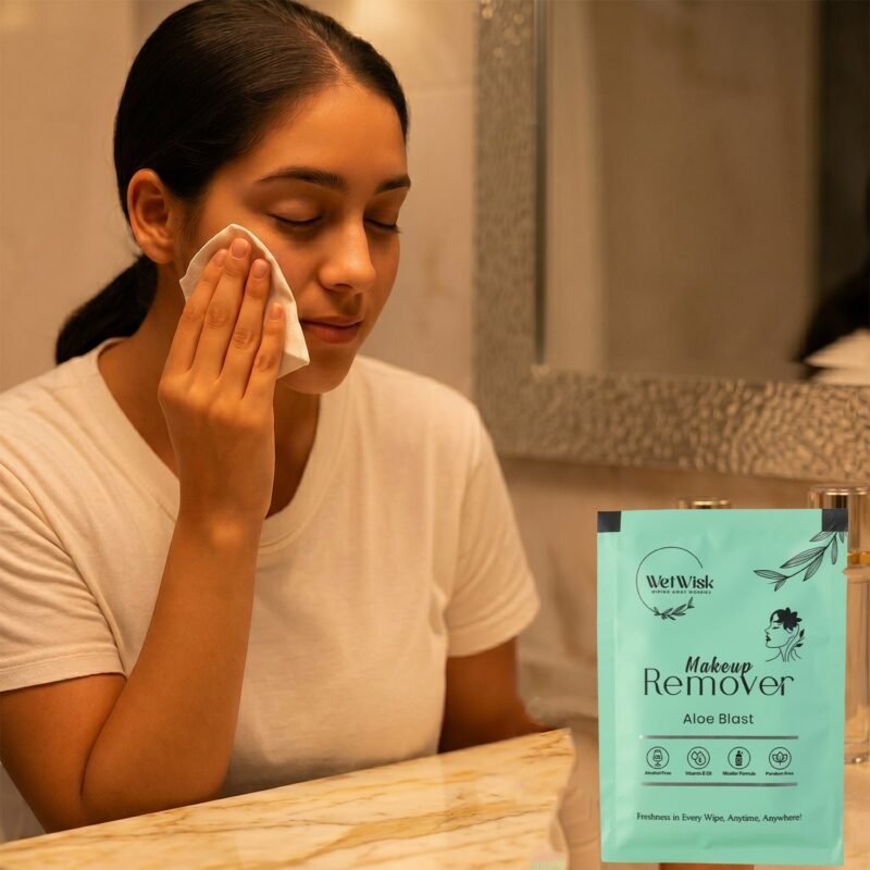 Makeup Remover Wet Wipes � Gentle & Travel-Friendly Facial Cleansing